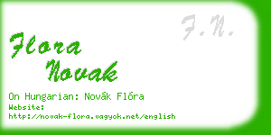 flora novak business card